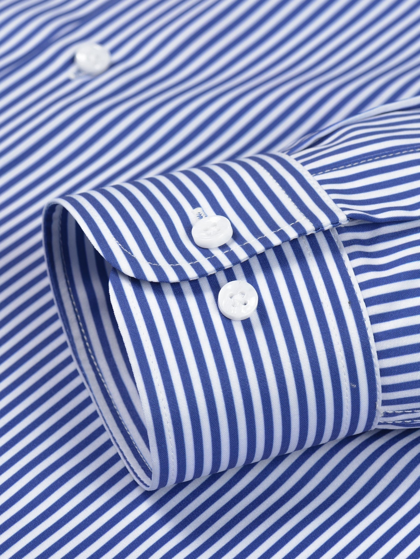 Men's Striped Long Sleeve Button Shirt