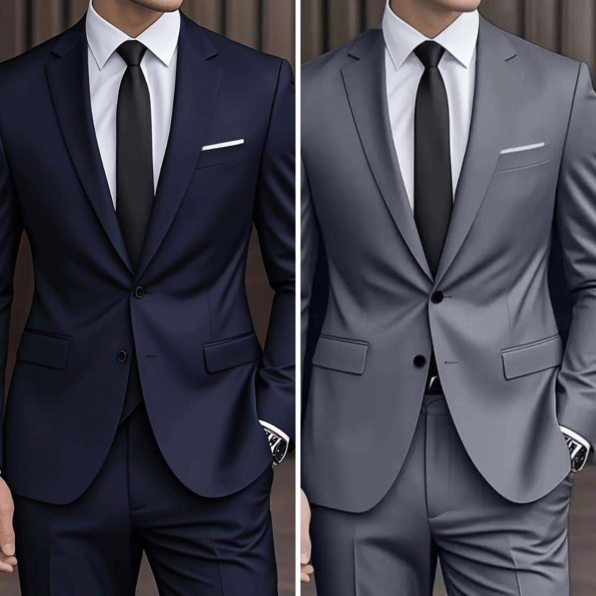 Men's Wool Blend Suit