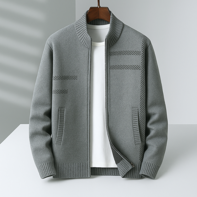 Men's Knit Zip Jacket