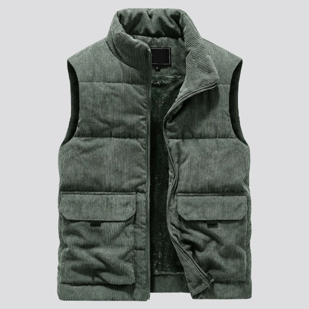Men's Lined Corduroy Vest