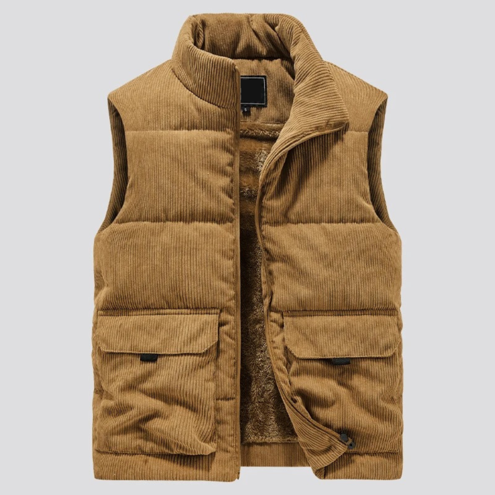 Men's Lined Corduroy Vest