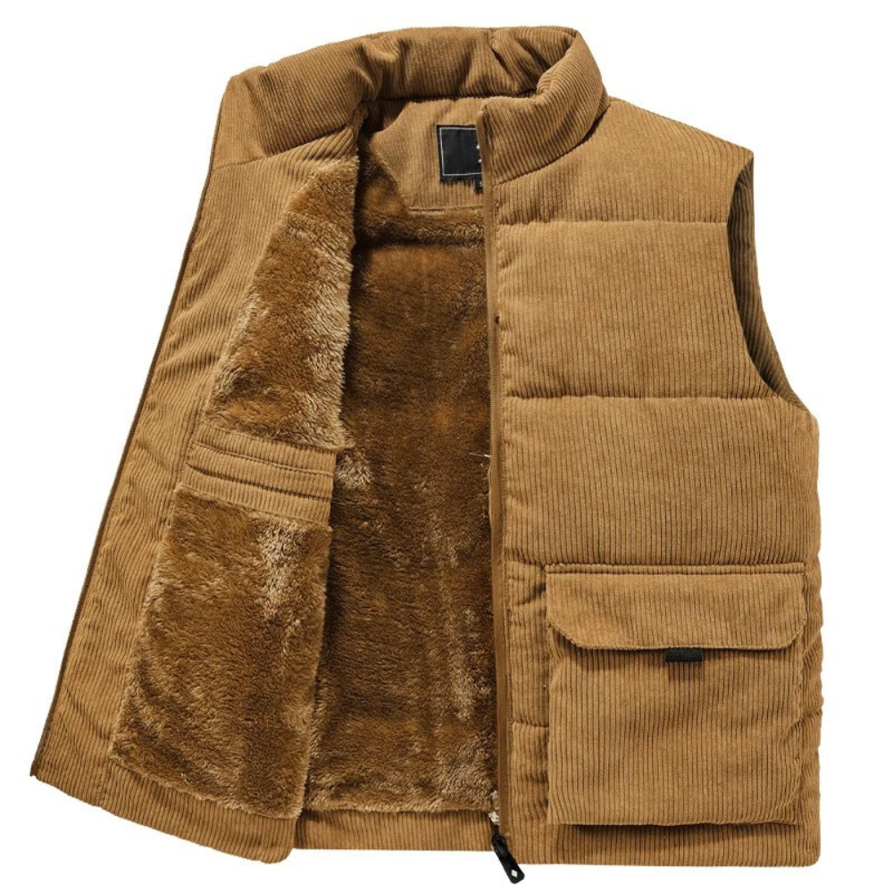 Men's Lined Corduroy Vest