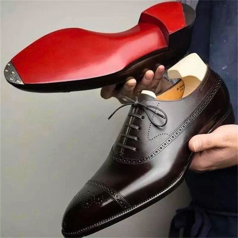 Men's Leather Brogue Shoes