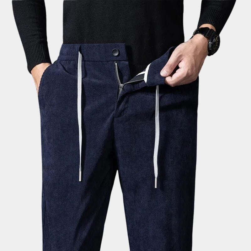 Men's Elastic Velvet Pants