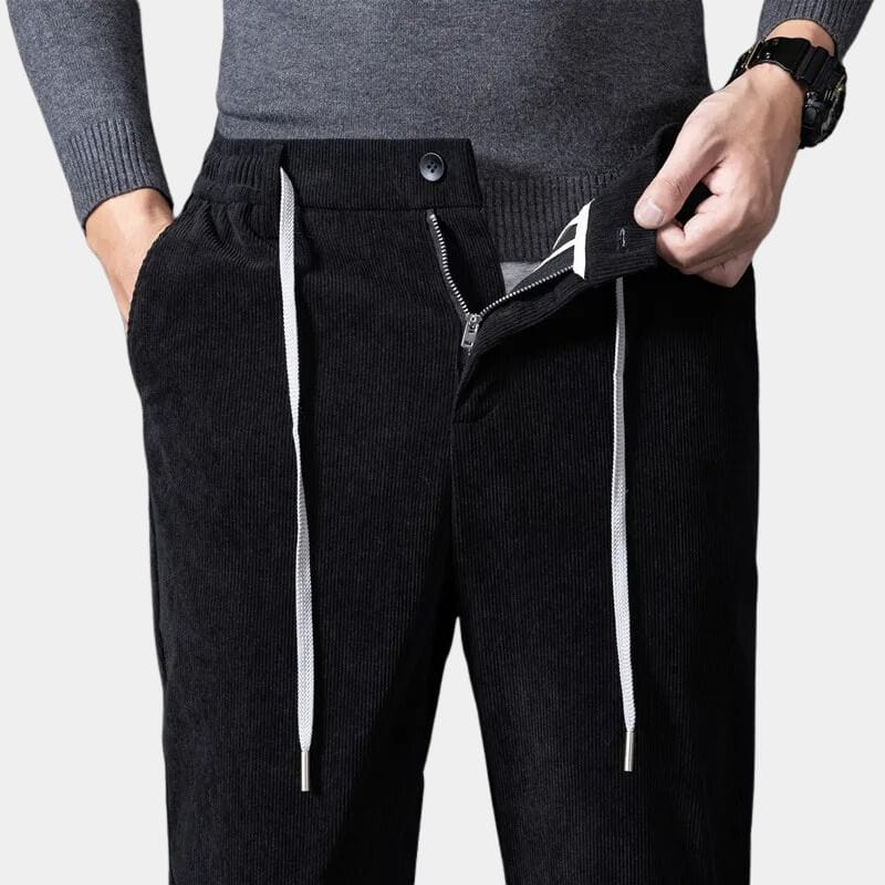 Men's Elastic Velvet Pants