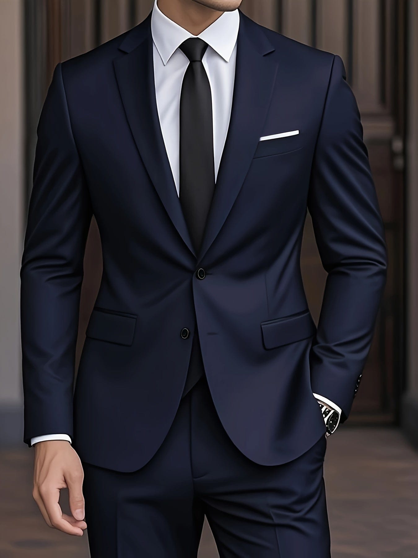Men's Wool Blend Suit