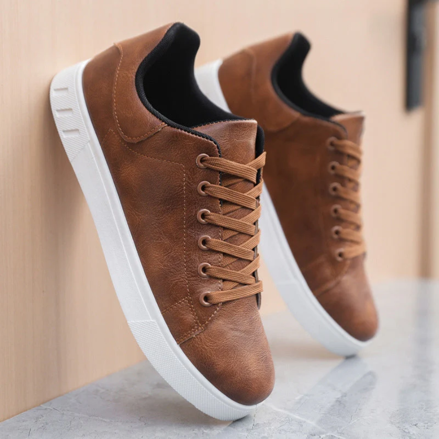 Men's Low-Top Lace-Up Casual Sneakers