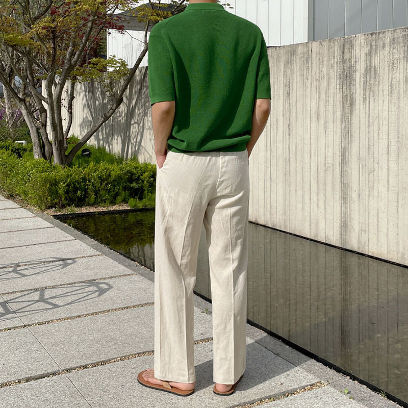 Men's Linen Drawstring Pants