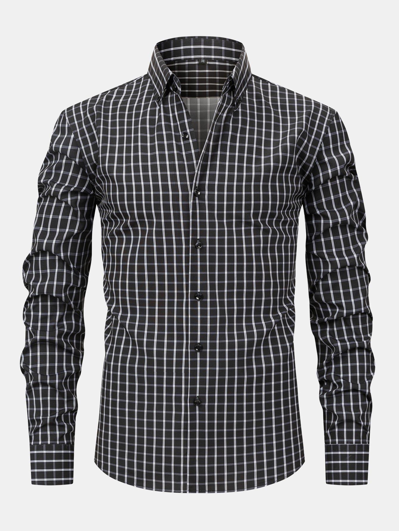 Men's Plaid Long Sleeve Button Shirt