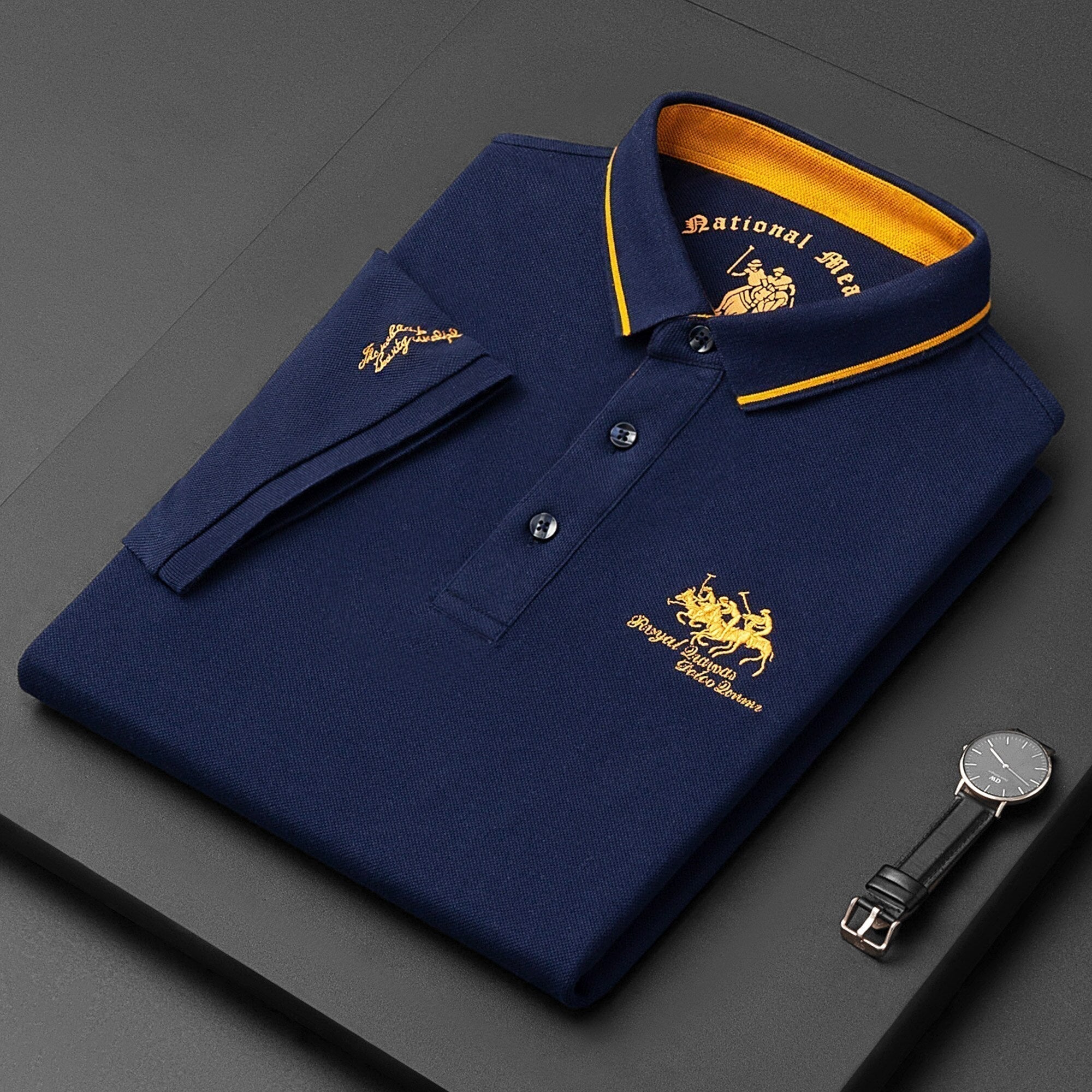 Men's Contrast Collar Polo