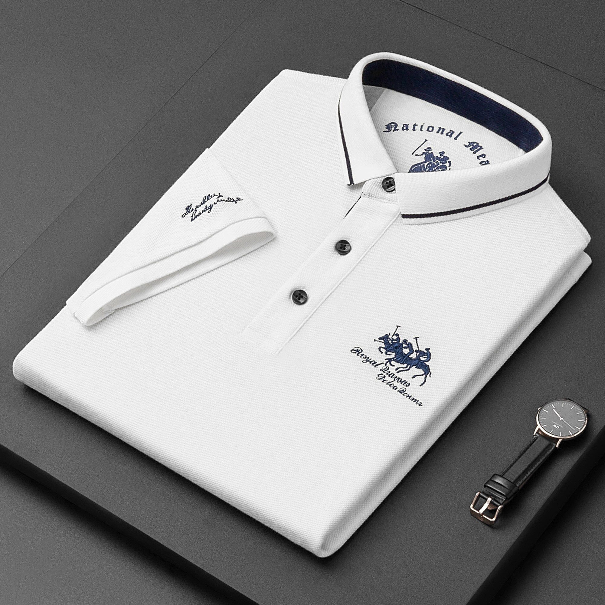 Men's Contrast Collar Polo