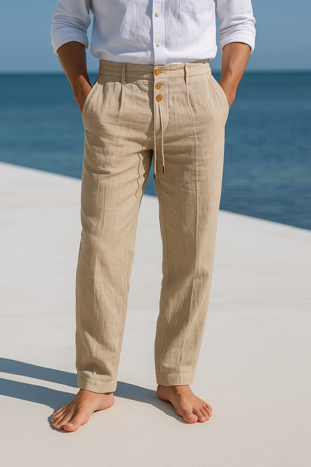 Men's Lightweight Linen Summer Pants