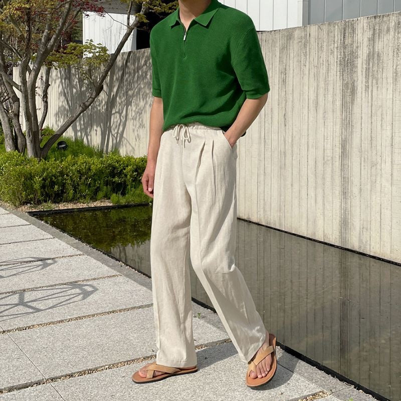 Men's Linen Drawstring Pants