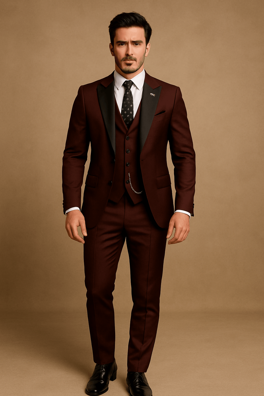 Men's Slim Fit 3-Piece Suit - Blazer, Waistcoat and Trousers Set