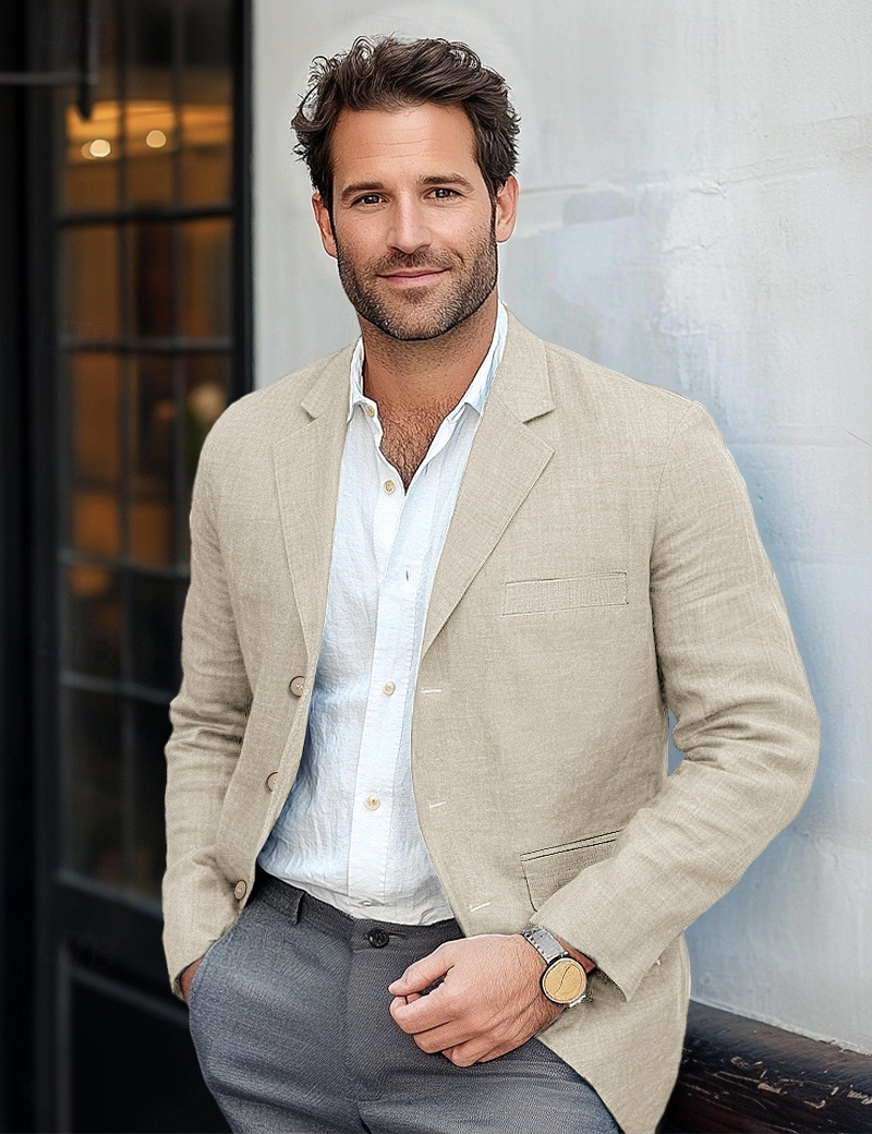 Men's Lightweight Linen Jacket