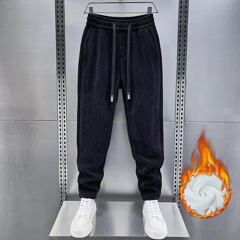 Men's Corduroy Fleece Casual Joggers