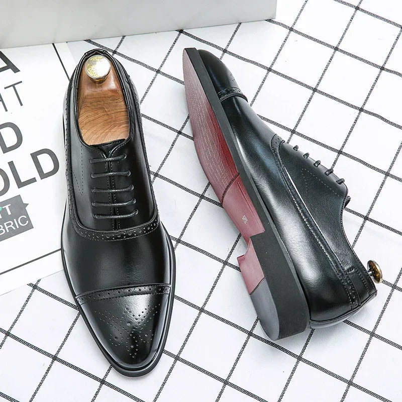 Men's Leather Brogue Shoes
