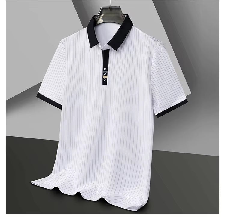 Men's Refined Striped Polo