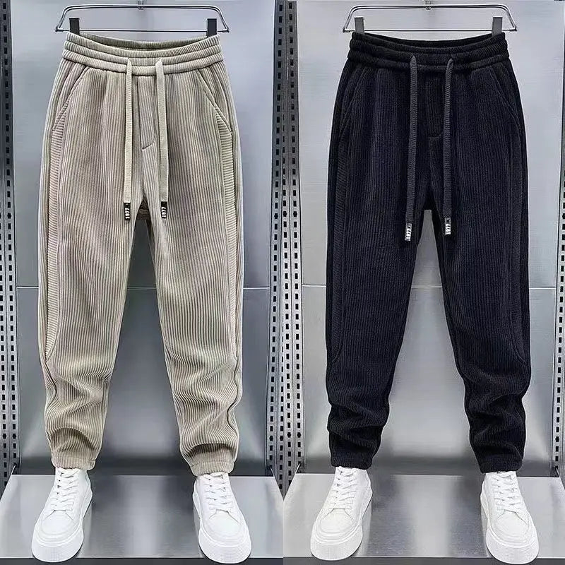 Men's Corduroy Fleece Casual Joggers