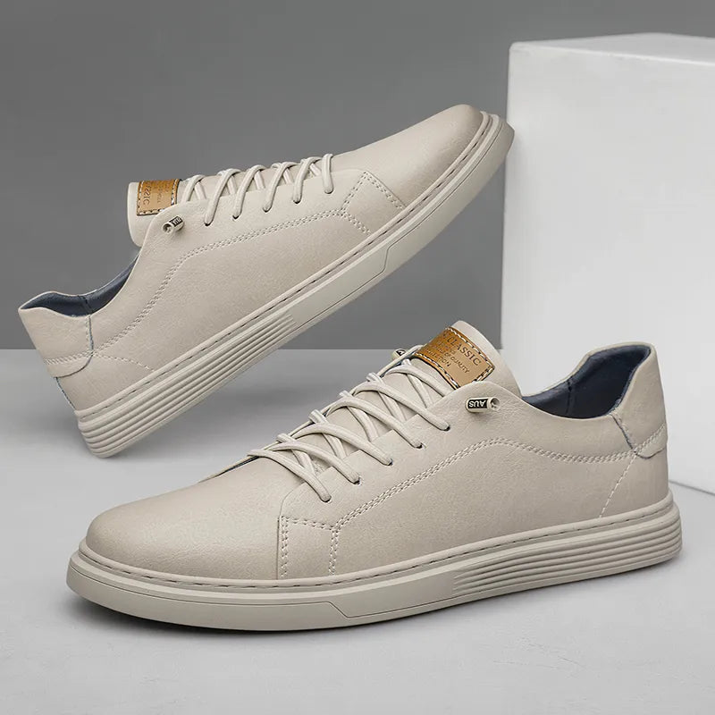 Men's Classic Comfort Faux Leather Sneakers