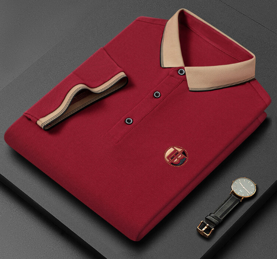 Men's Contrast Collar Polo