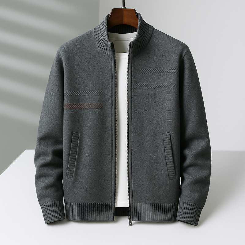 Men's Knit Zip Jacket