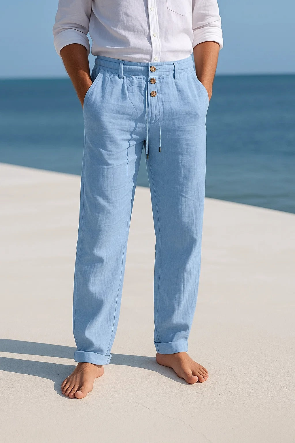 Men's Lightweight Linen Summer Pants