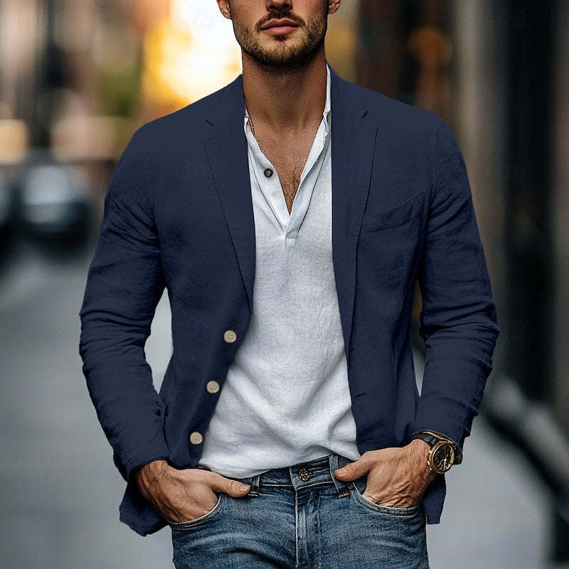Men's Lightweight Linen Jacket
