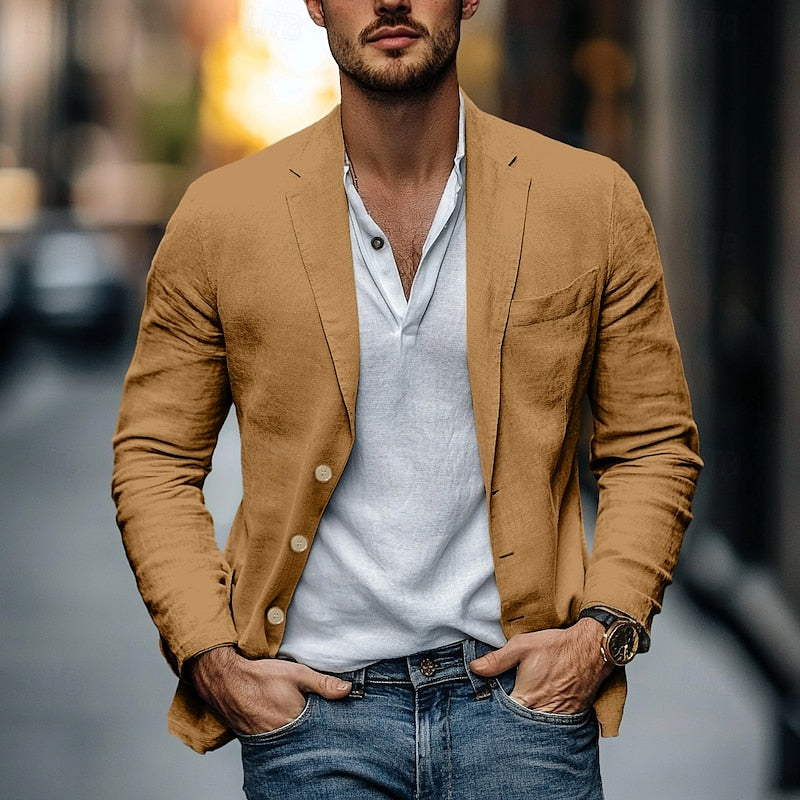 Men's Lightweight Linen Jacket