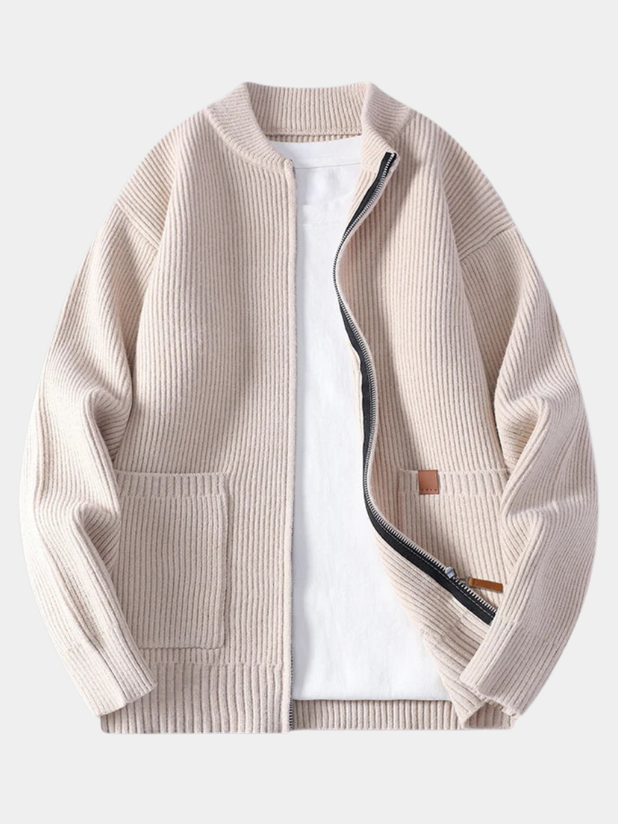 Men's Ribbed Zip Jacket