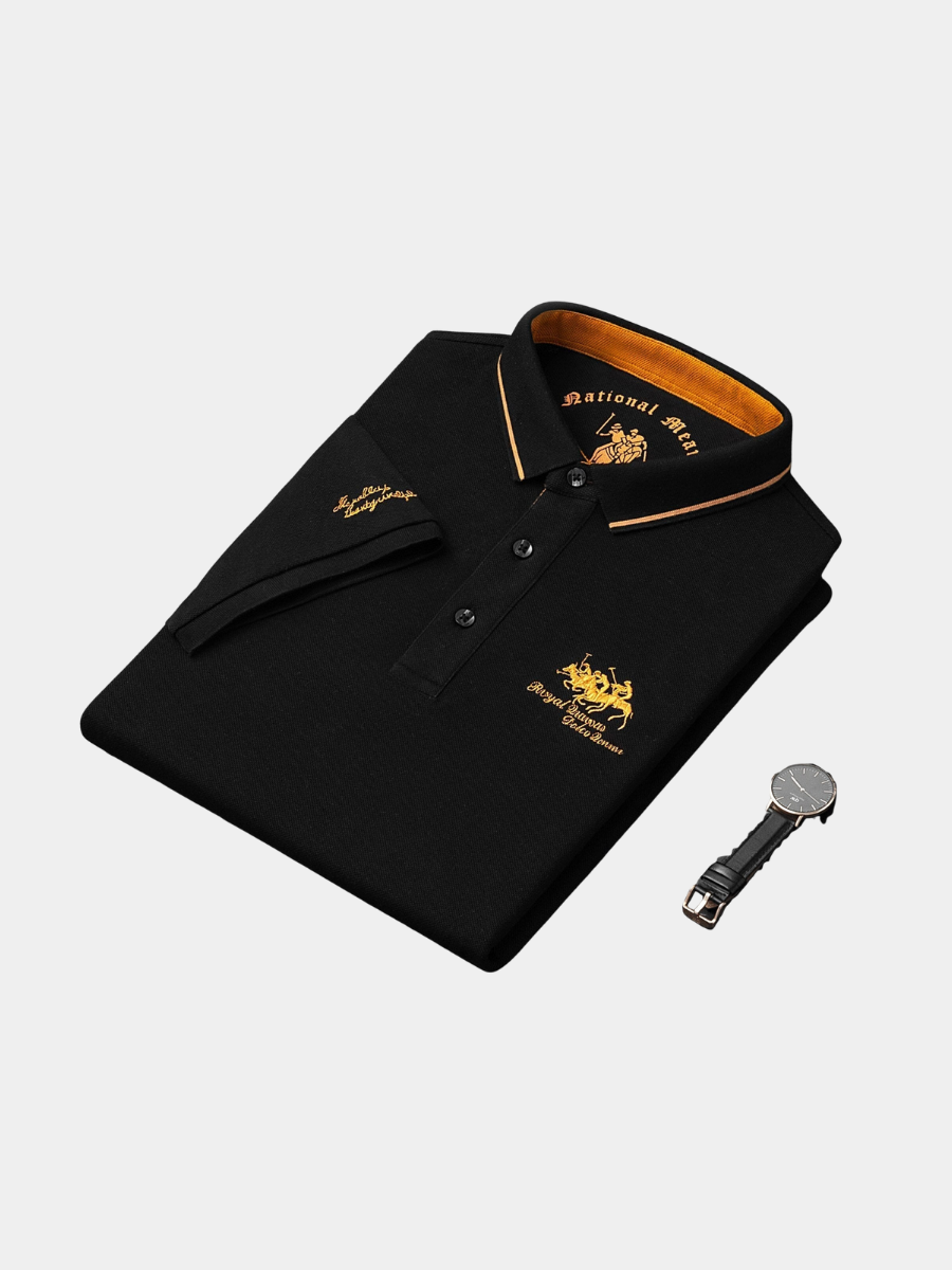 Men's Contrast Collar Polo