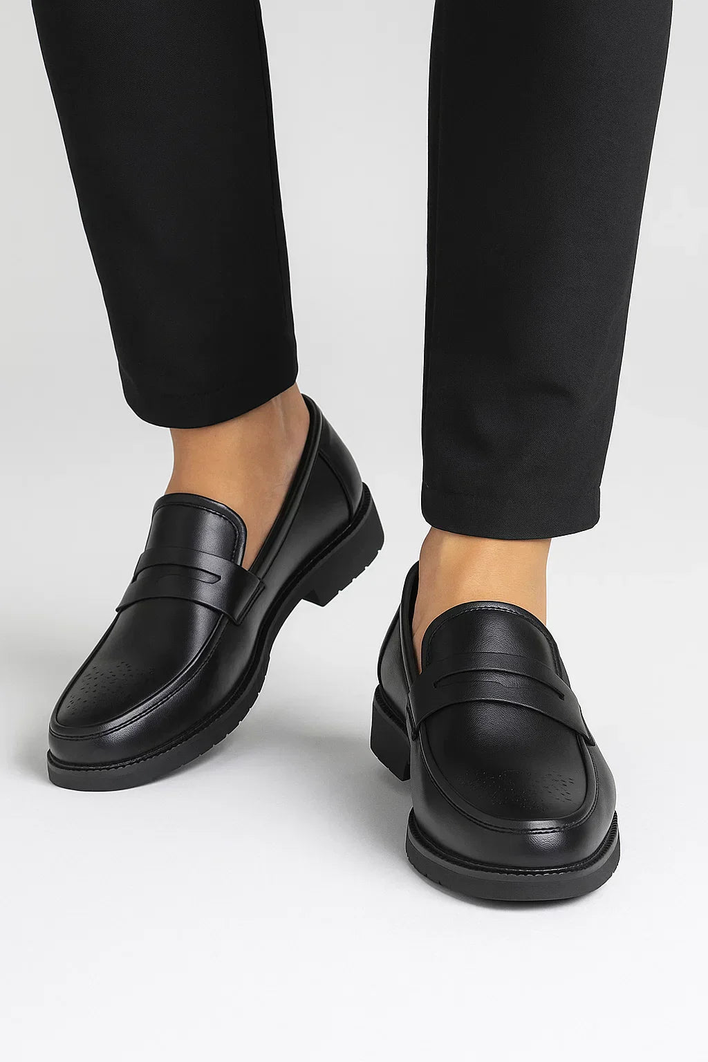Men's Oxford Shoes Leather Breathable Round Toe Formal