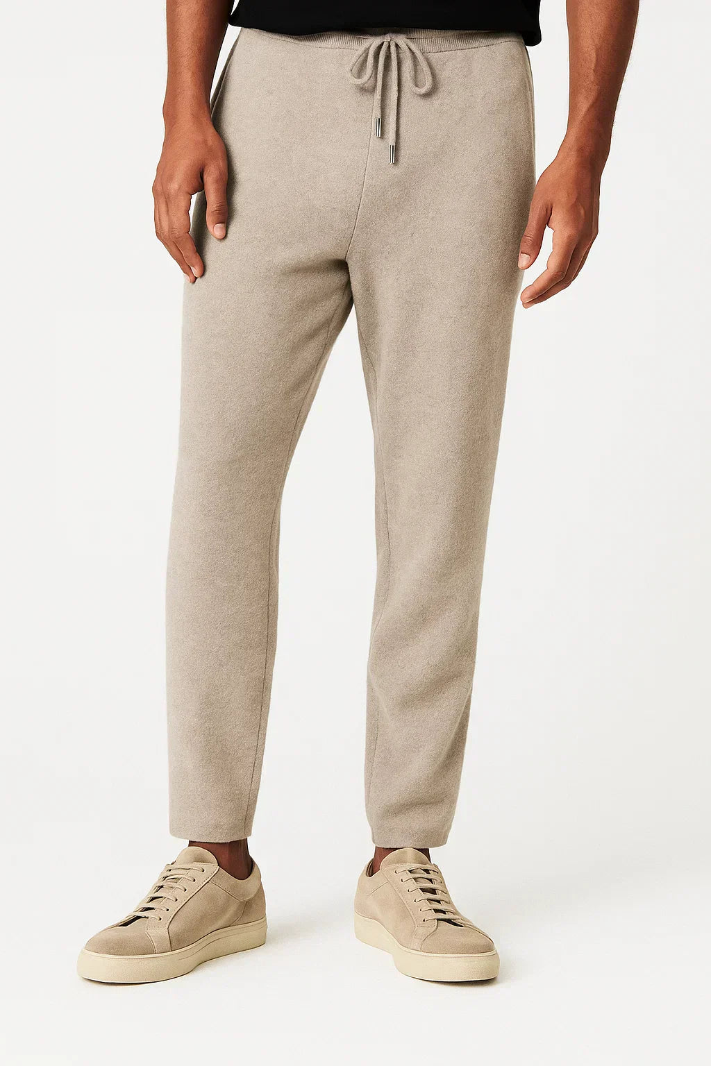 Men's Pants Merino Wool High Waist Thick Casual Warm