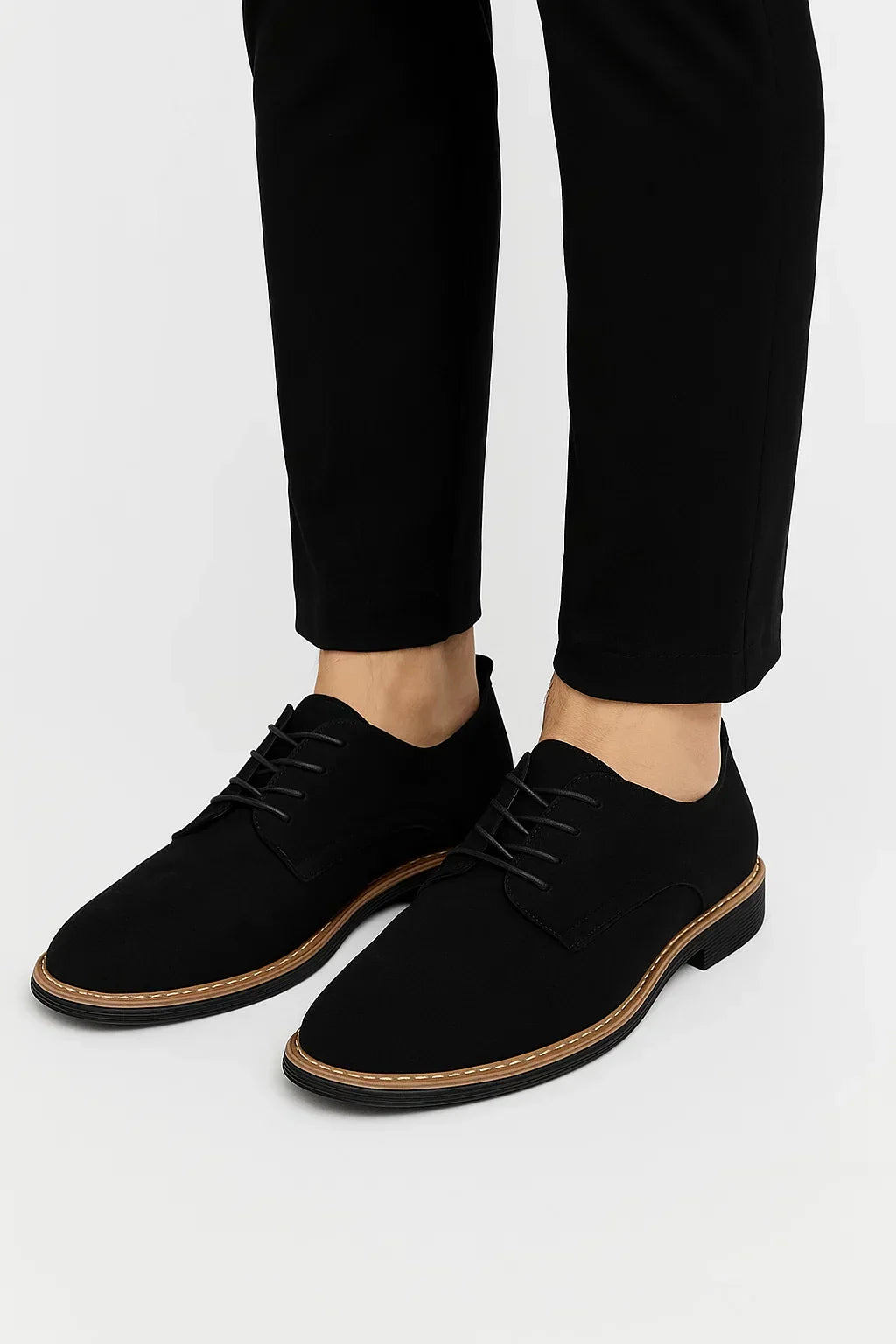 Men's Oxford Shoes Suede Leather Lace-Up Business Casual