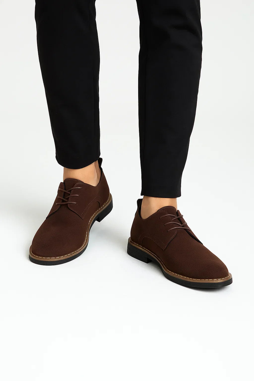 Men's Oxford Shoes Suede Leather Lace-Up Business Casual