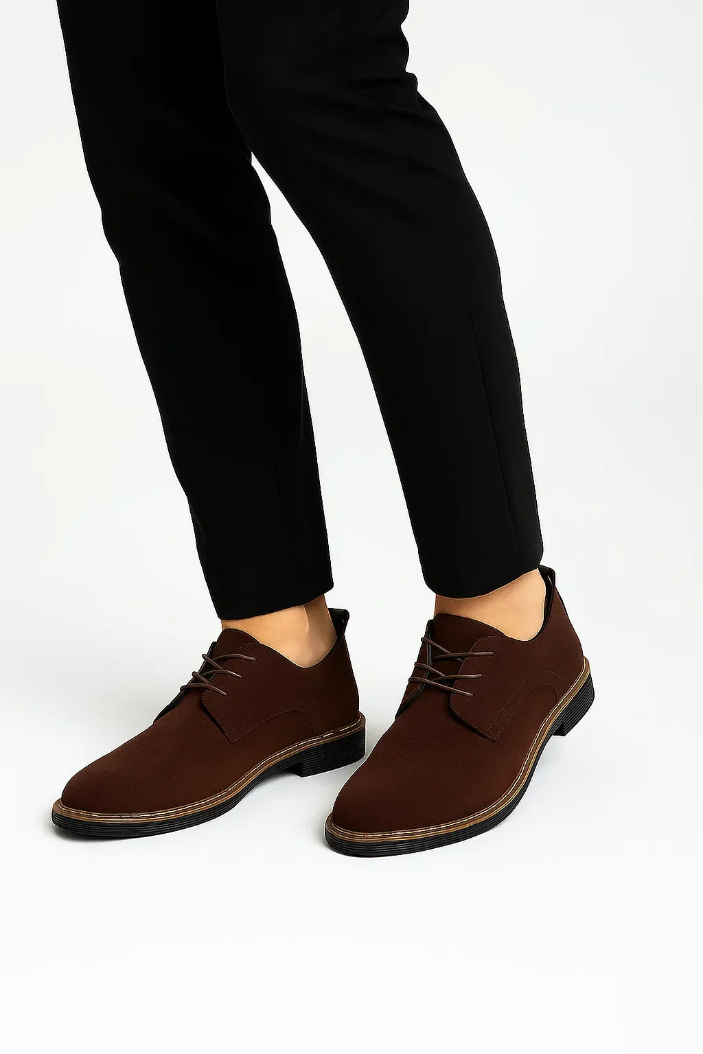 Men's Oxford Shoes Suede Leather Lace-Up Business Casual