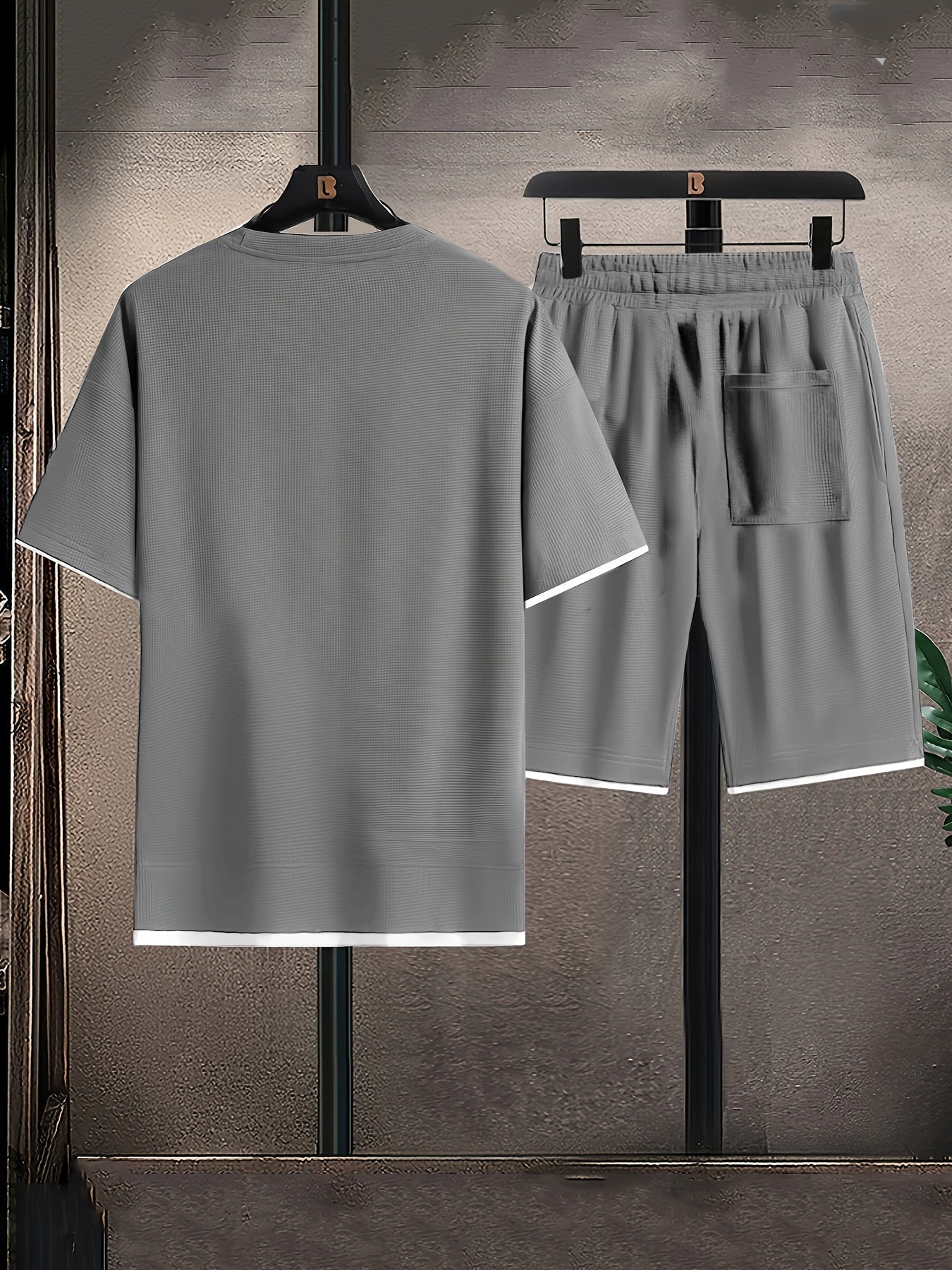 Men's Waffle Lounge Set