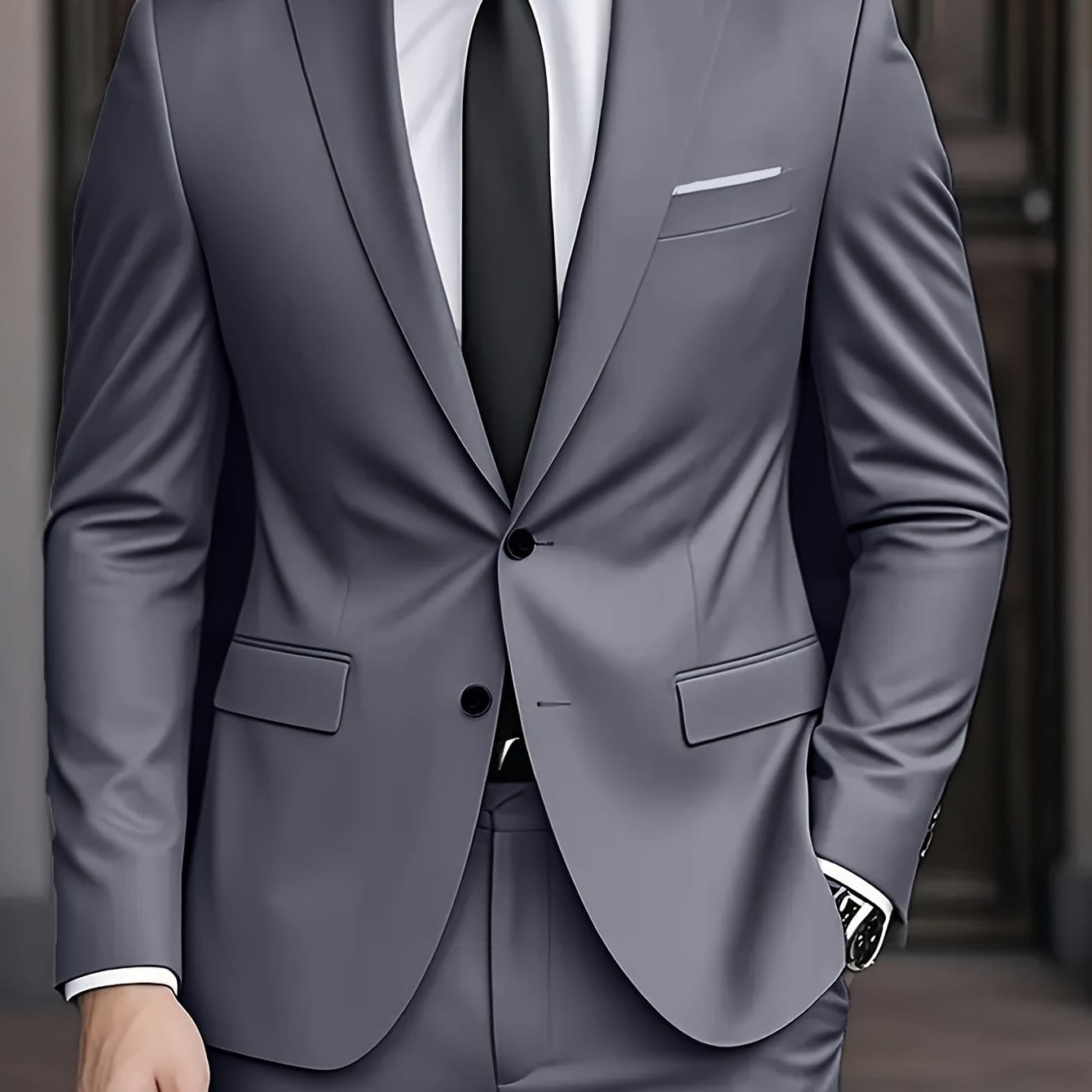 Men's Wool Blend Suit