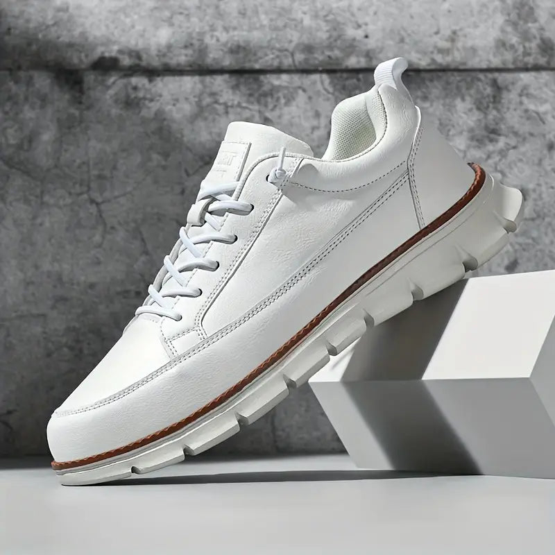 Men's Leather Support Sneakers