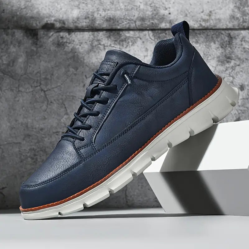 Men's Leather Support Sneakers