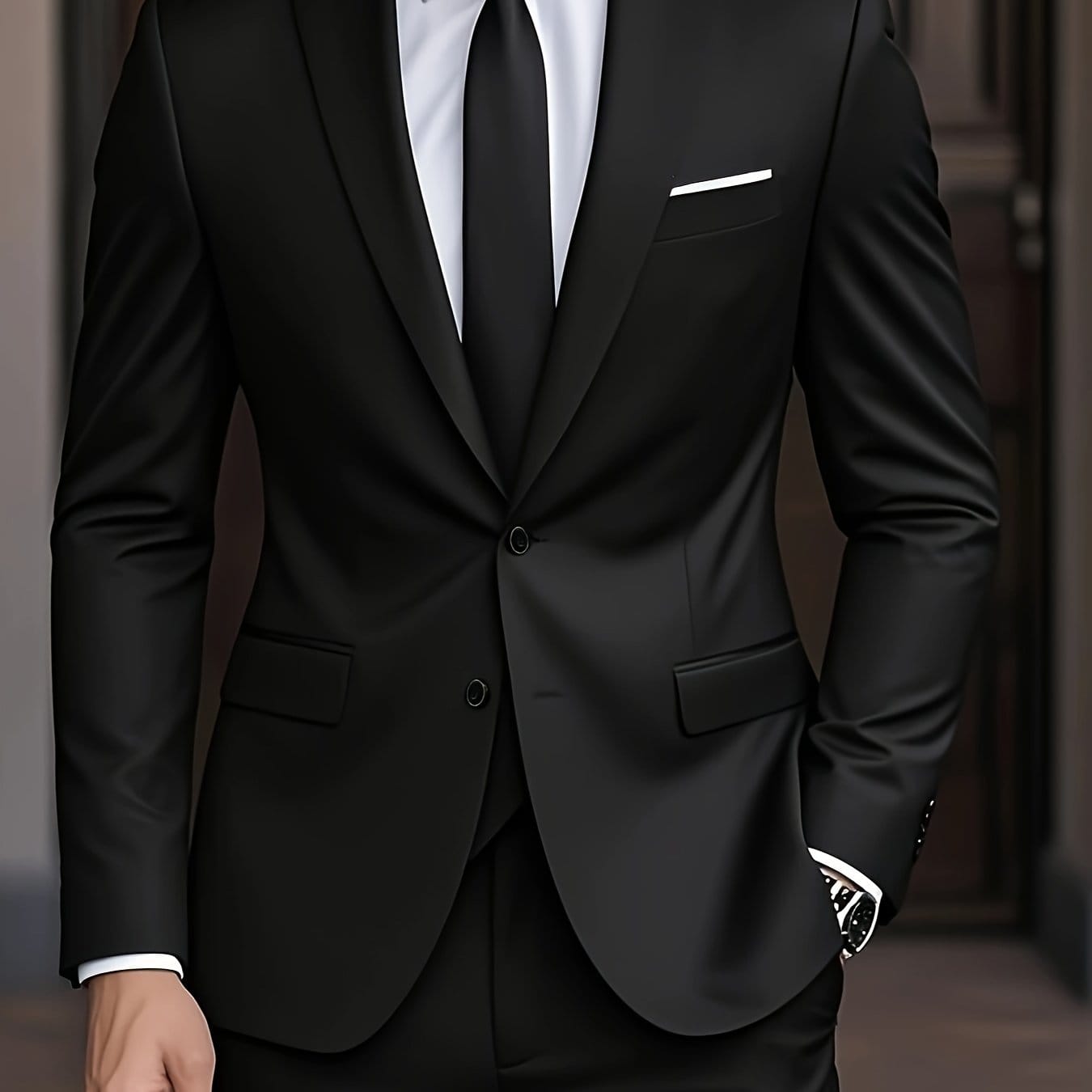 Men's Wool Blend Suit