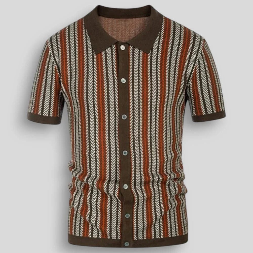 Men's Chevron Knit Polo