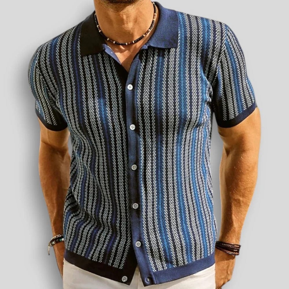 Men's Chevron Knit Polo