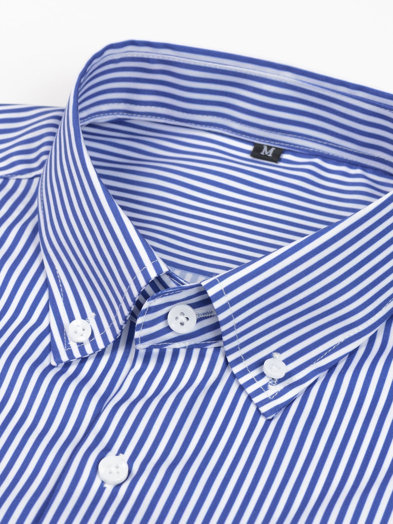 Men's Striped Long Sleeve Button Shirt