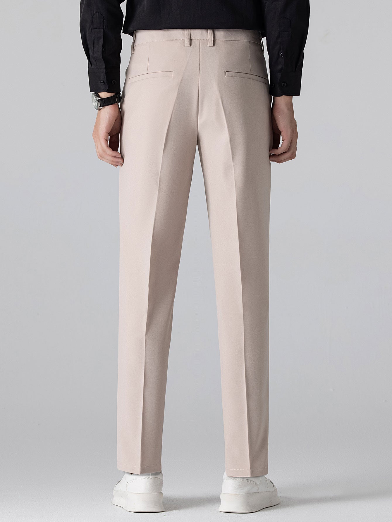 Men's Geometric Jacquard Polo & Slim Pants Set