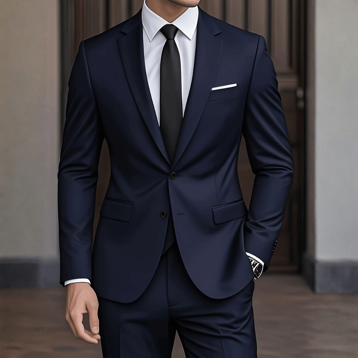 Men's Wool Blend Suit