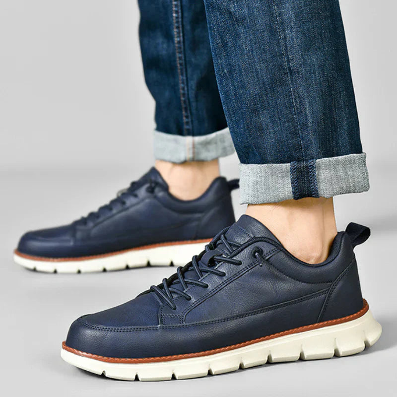 Men's Leather Support Sneakers