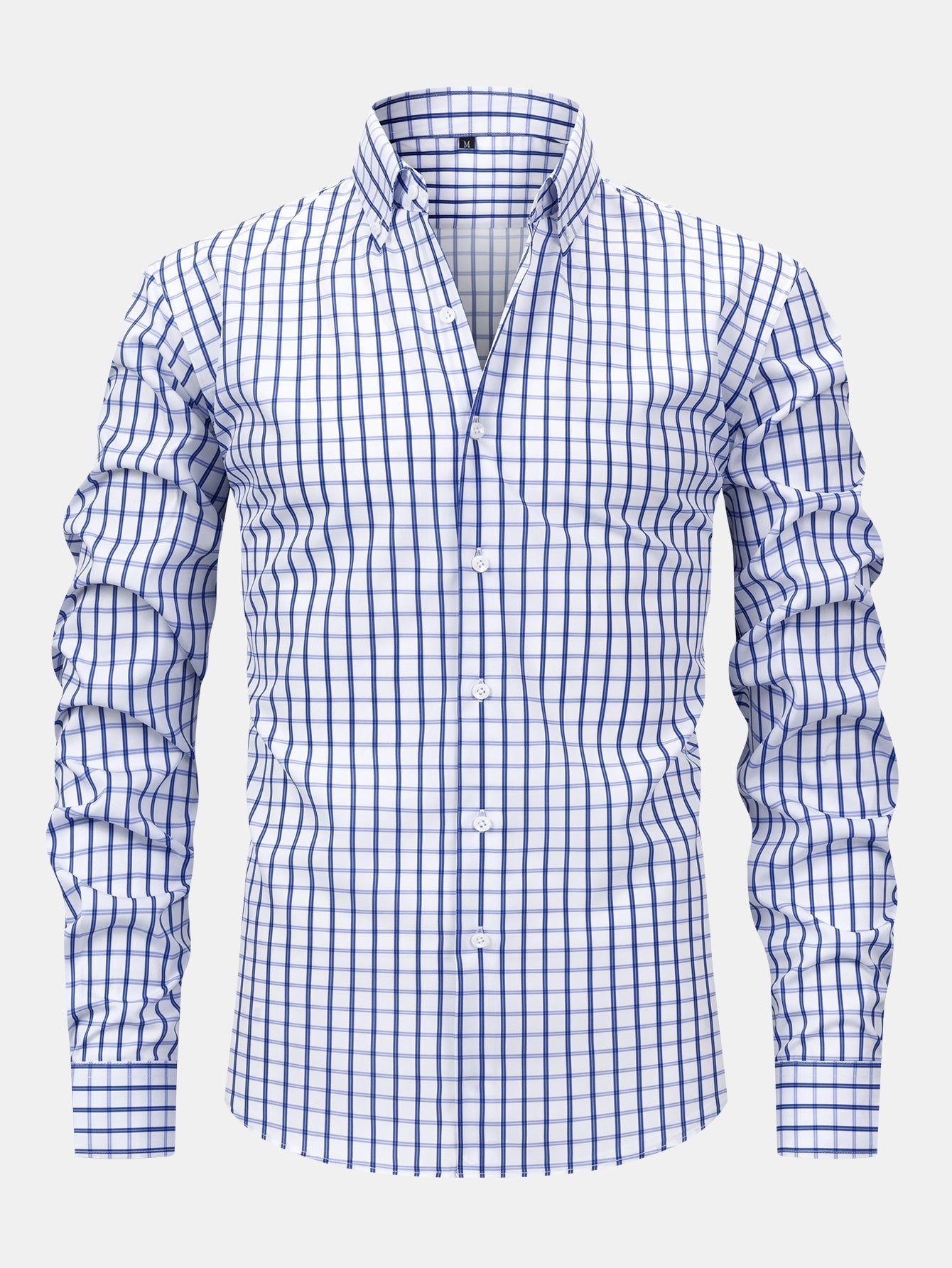 Men's Plaid Long Sleeve Button Shirt
