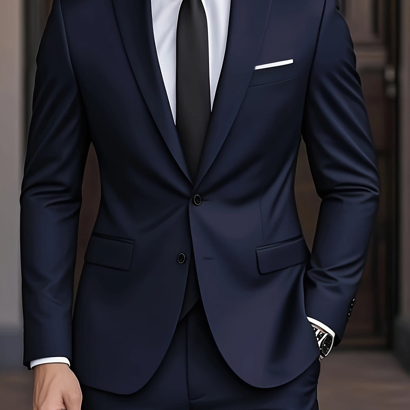 Men's Wool Blend Suit