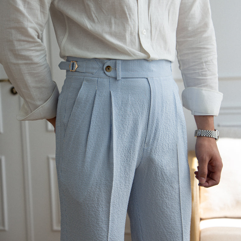 Men's Summer Pleated Pants